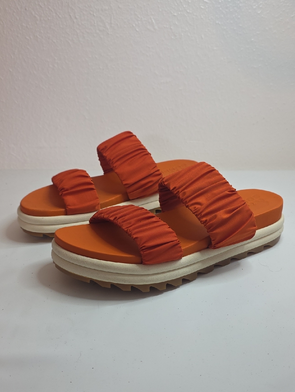 SOREL ROAMING 2 STRAP SLIDES FLAT SANDALS DESERT SUN LADIES 9.5 NWOB